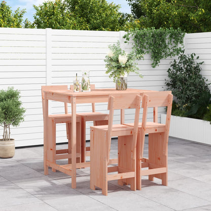 5 Piece Garden Bar Set Solid Wood Pine Natural douglas
