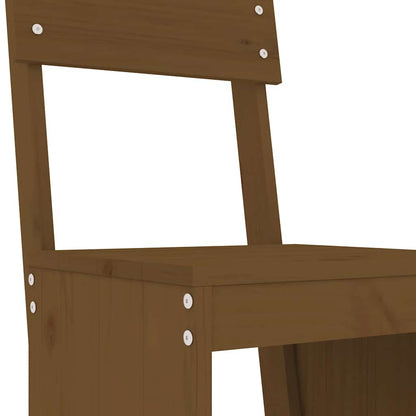 vidaXL 9 Piece Garden Bar Set Honey Brown Solid Wood Pine 5
