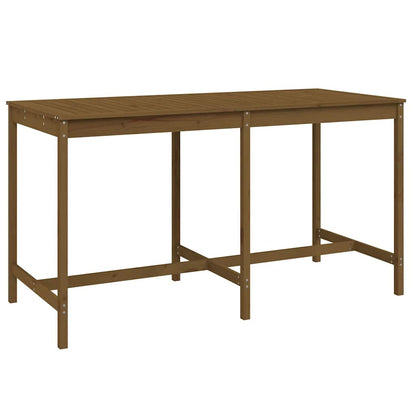 vidaXL 9 Piece Garden Bar Set Honey Brown Solid Wood Pine 6