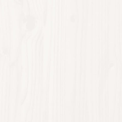 3 Piece Garden Lounge Set White Solid Wood Pine White Pinewood 3-seater sofa