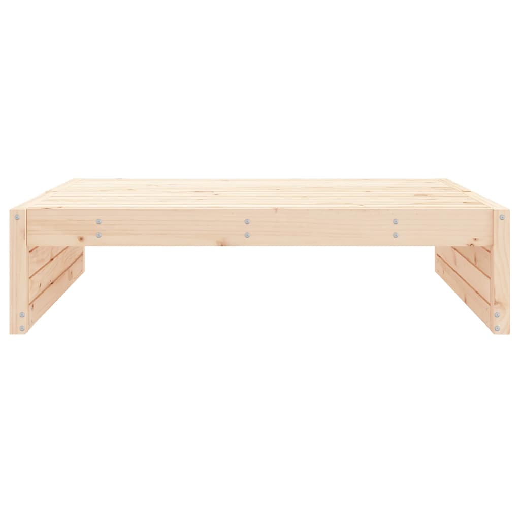 Garden 120x80 cm Solid Wood Pine Natural pine Footrest