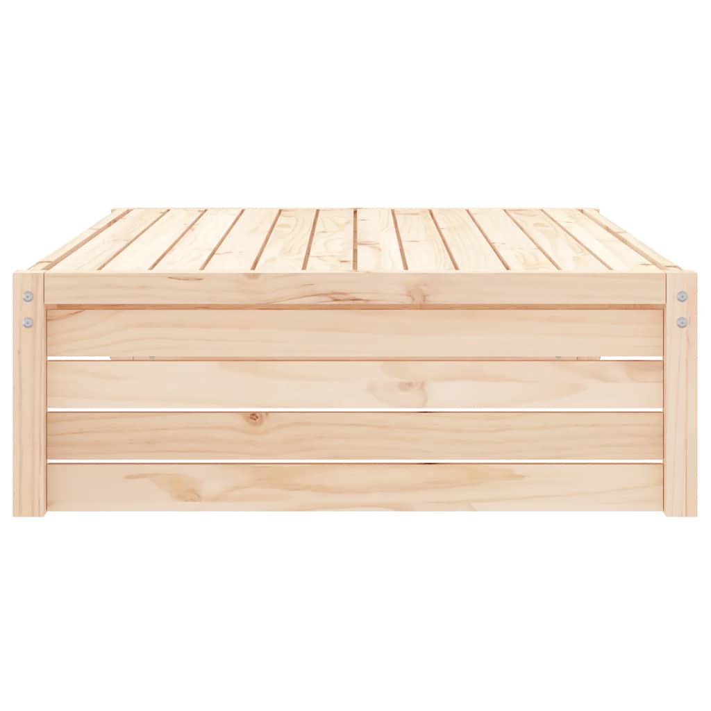 Garden 120x80 cm Solid Wood Pine Natural pine Footrest