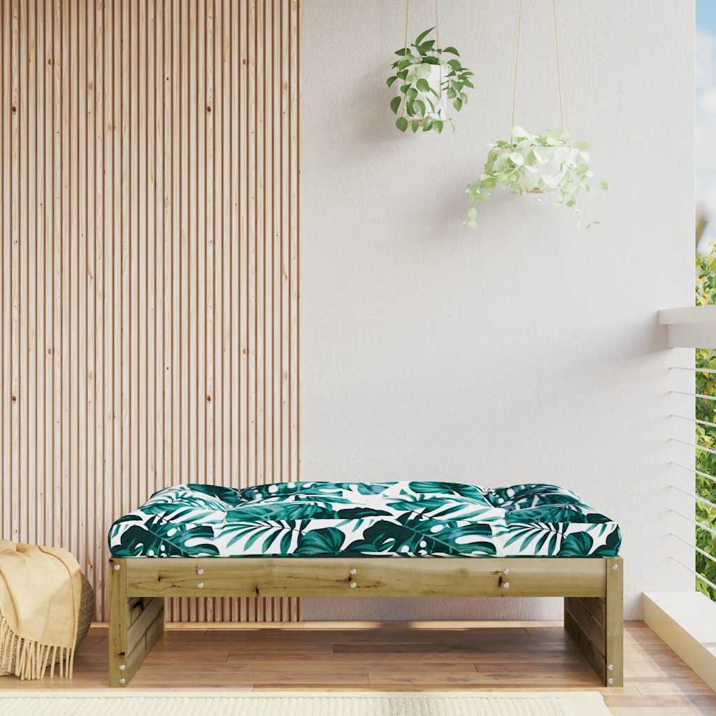 Garden 120x80 cm Solid Wood Pine Natural impregnated Footrest
