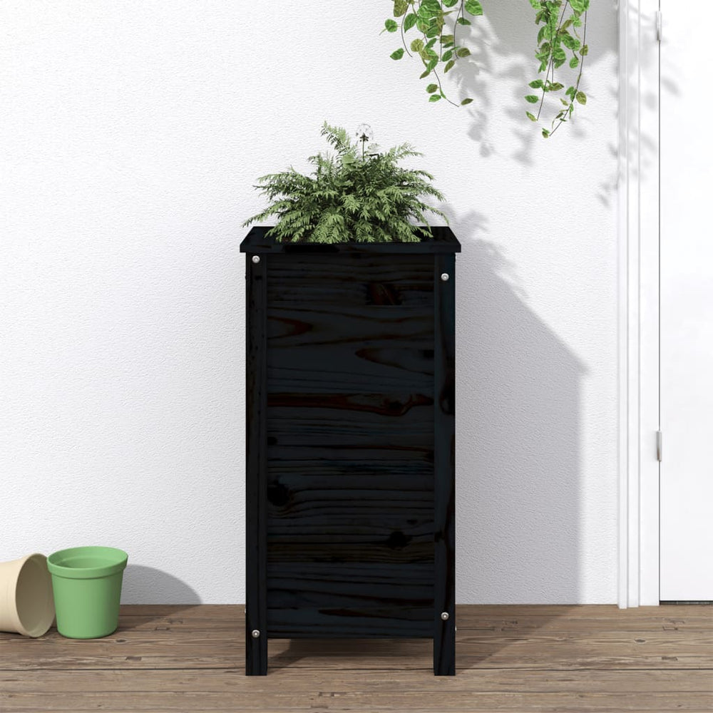 vidaXL Garden Planter Solid Wood Pine Depth 40 cm Height 78 cm