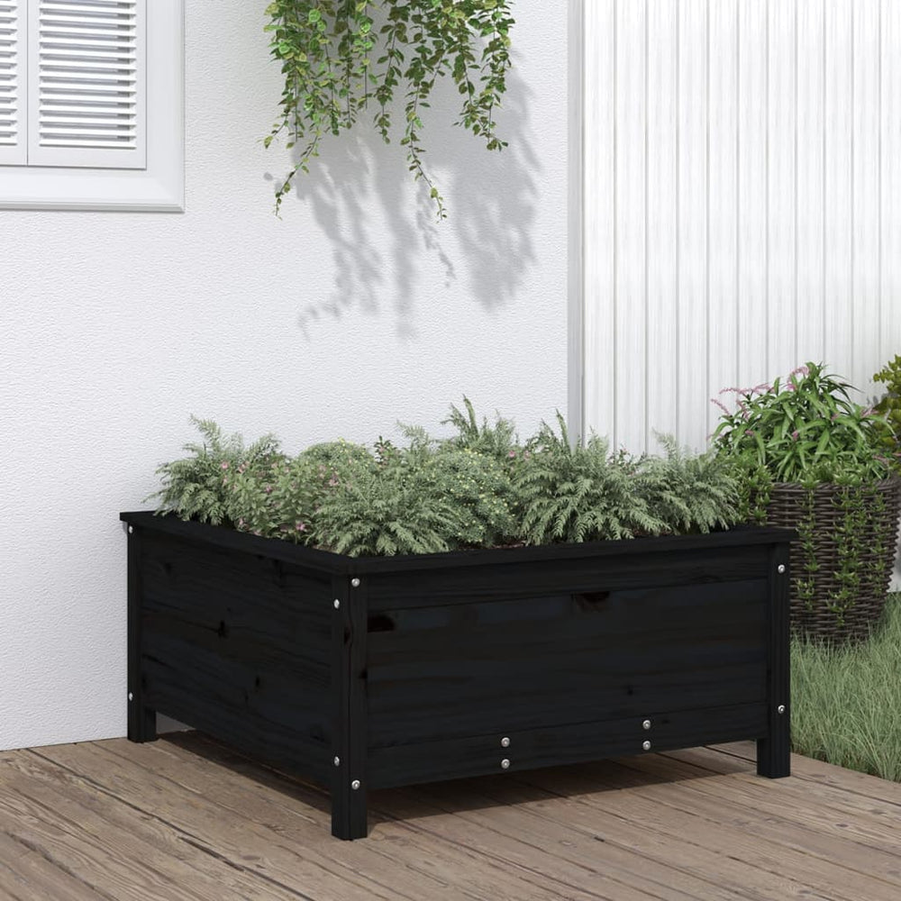 vidaXL Garden Planter 82.5x82.5x39 cm Solid Wood Pine