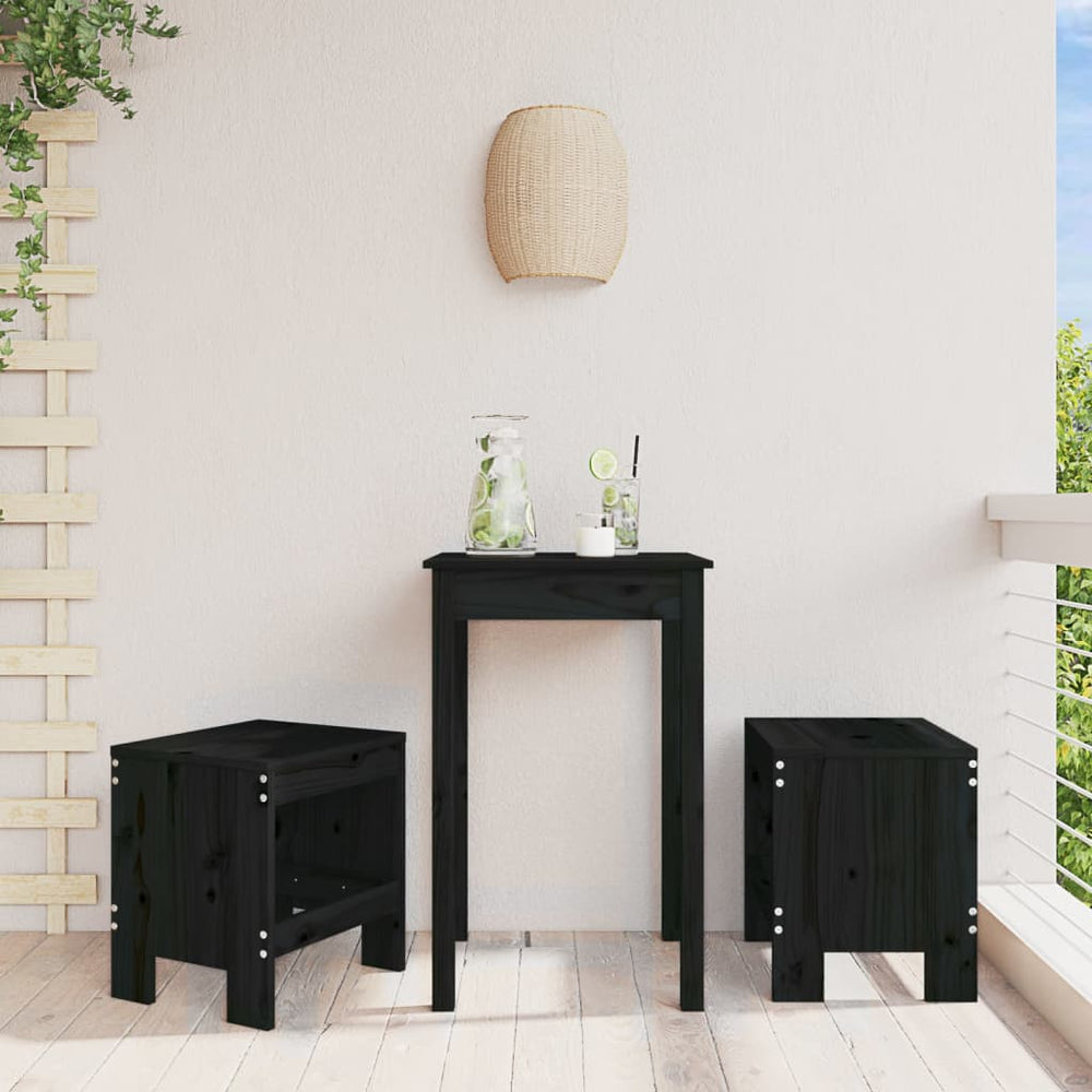 vidaXL Bar Stools 2 pcs Solid Wood Pine