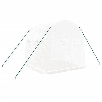 vidaXL Greenhouse with Steel Frame White 4 m² 2x2x2 m