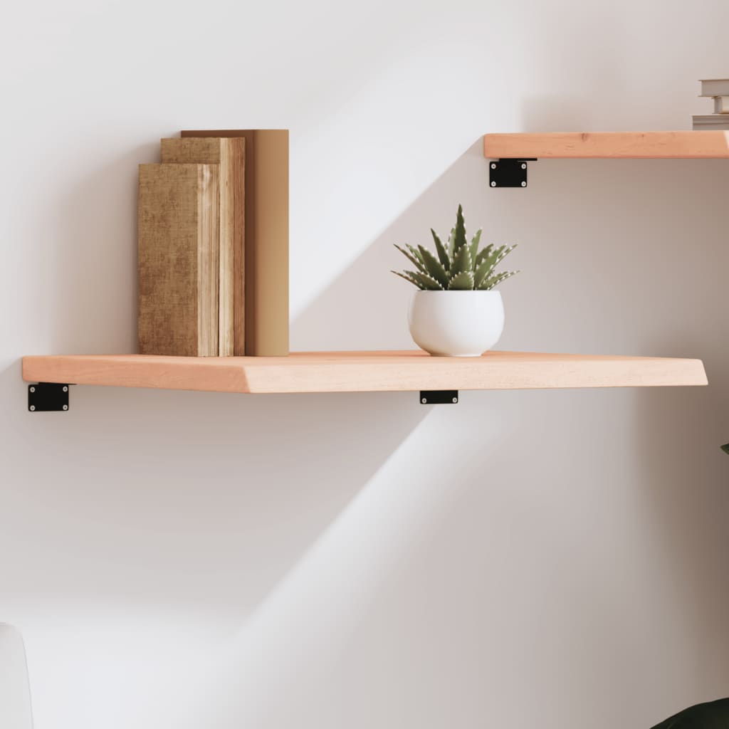 Wall Shelf 40x60x(2-4) Untreated Solid Wood Oak Natural 60 cm