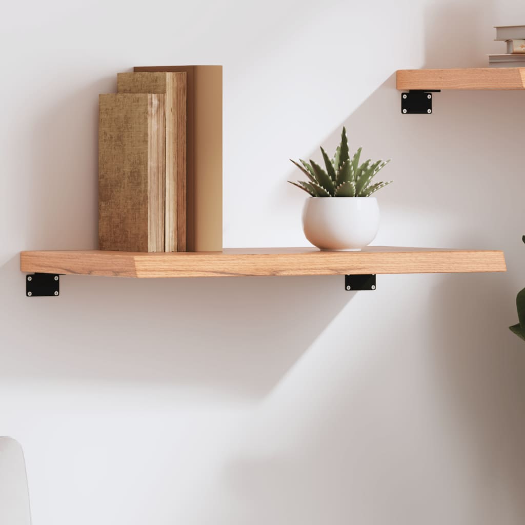 Wall Shelf 40x40x(2-4) Treated Solid Wood Oak Light Brown 60 cm