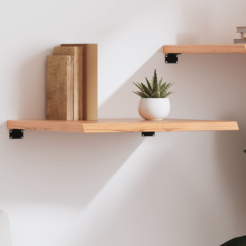 vidaXL Wall Shelf 40x50x(2-4) Treated Solid Wood Oak Light Brown