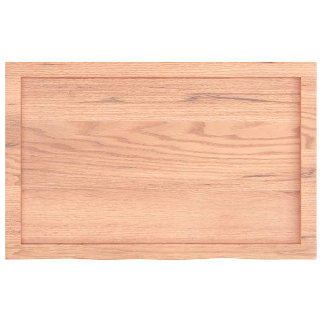 Wall Shelf 40x50x(2-4) Treated Solid Wood Oak Light Brown 80 cm