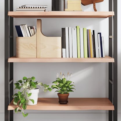 Wall Shelf 40x50x(2-4) Treated Solid Wood Oak Light Brown 80 cm