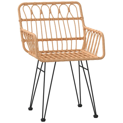 vidaXL 7 Piece Garden Dining Set Poly Rattan 5
