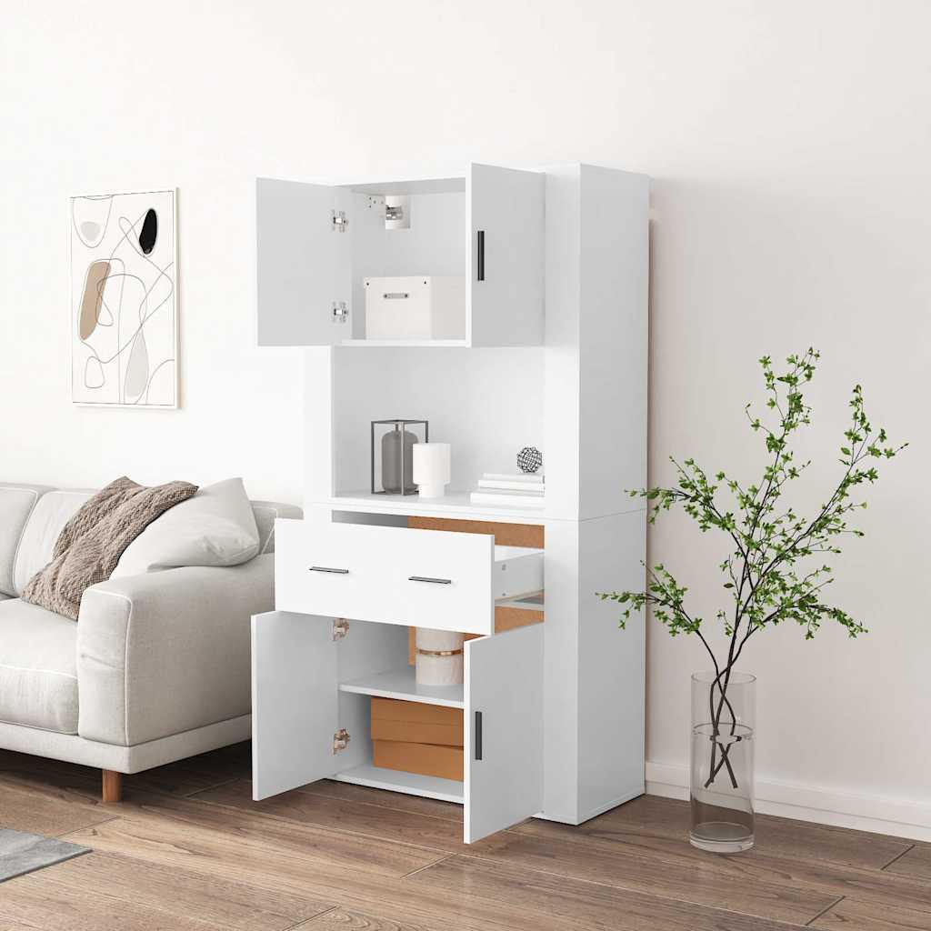 Highboard Engineered Wood White