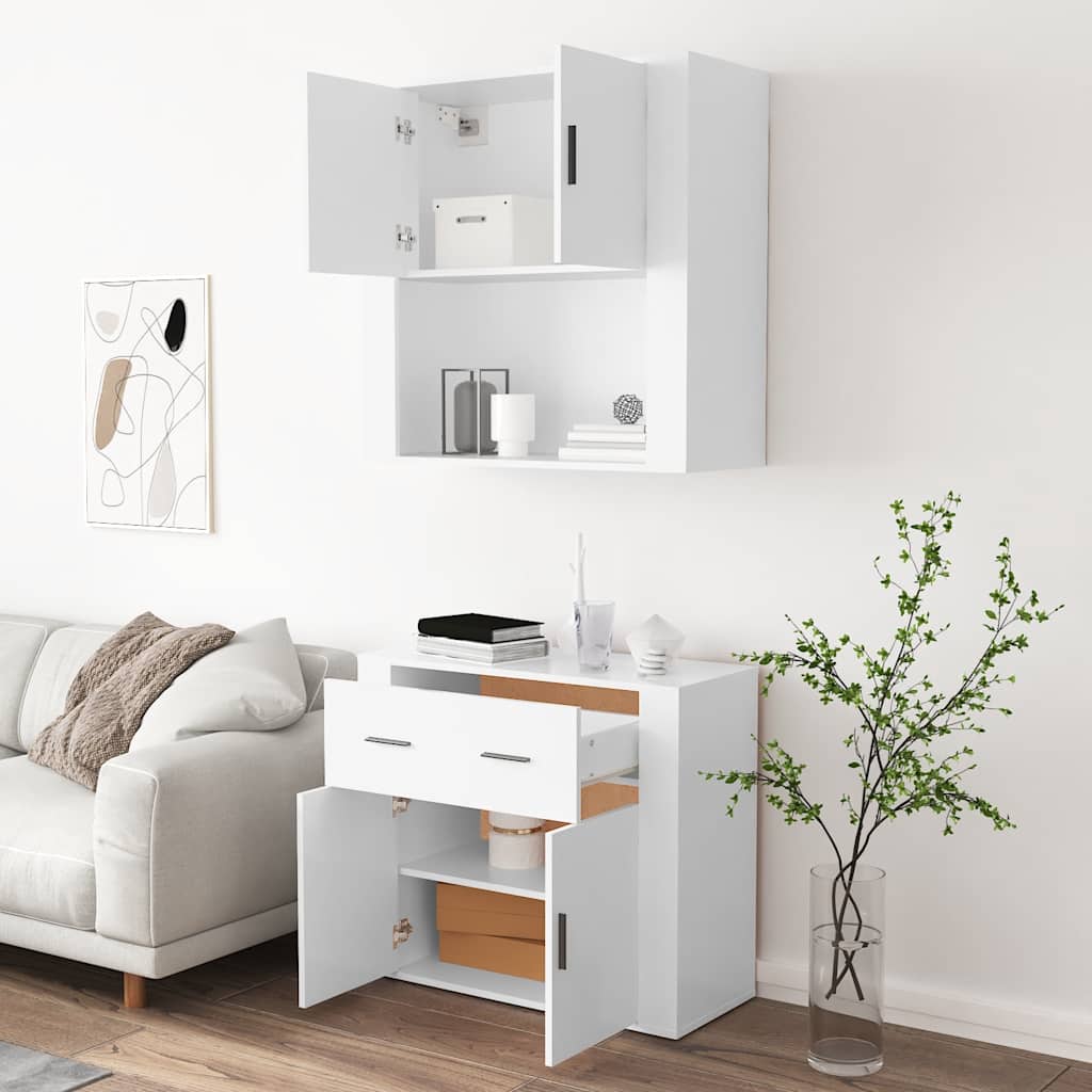 Highboard Engineered Wood White