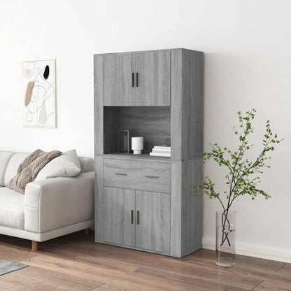 Highboard Engineered Wood Grey sonoma