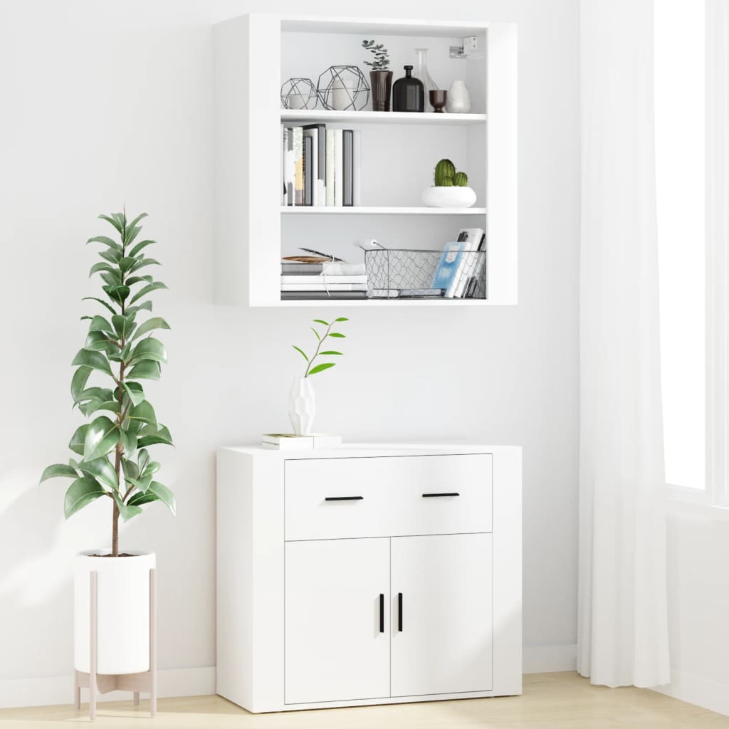 vidaXL Highboard White Engineered Wood