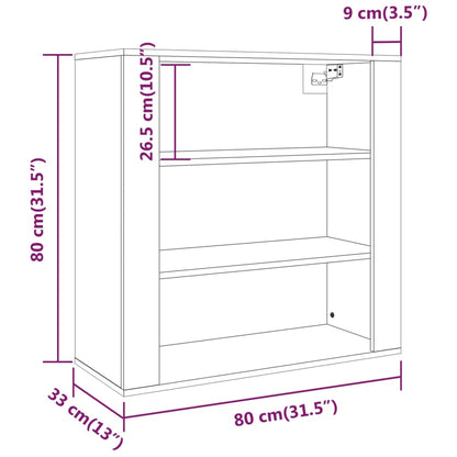 vidaXL Highboard White Engineered Wood