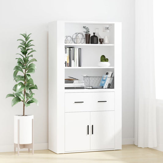 vidaXL Highboard White Engineered Wood