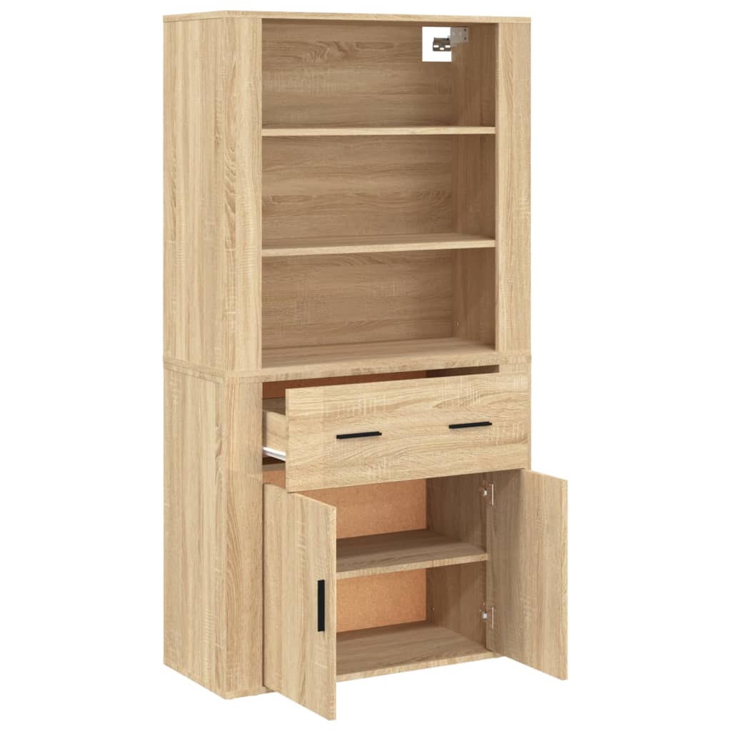 Highboard Engineered Wood Sonoma oak