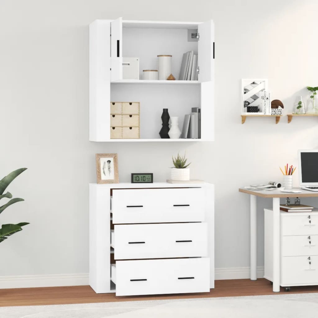 Highboard Engineered Wood White