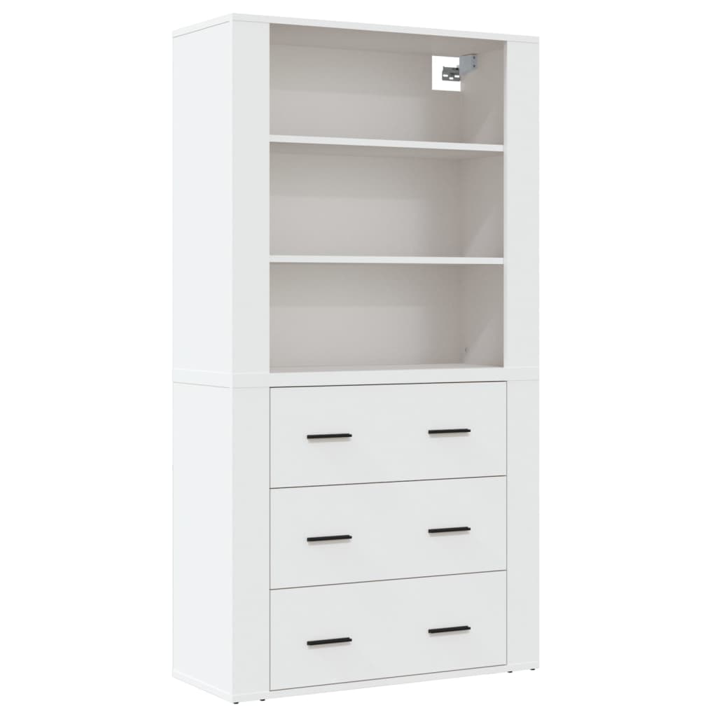 Highboard Engineered Wood White