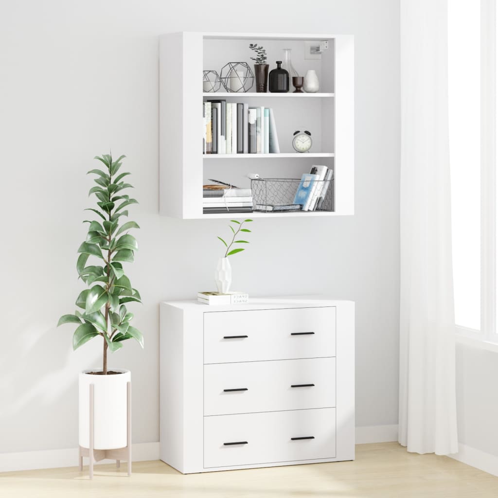 Highboard Engineered Wood White