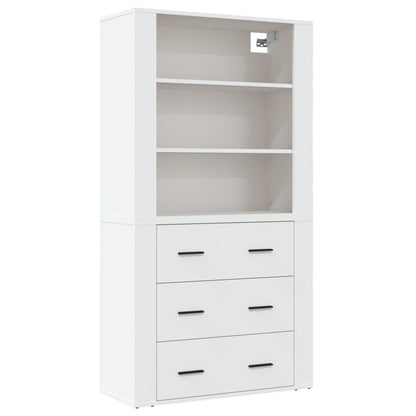 Highboard Engineered Wood White