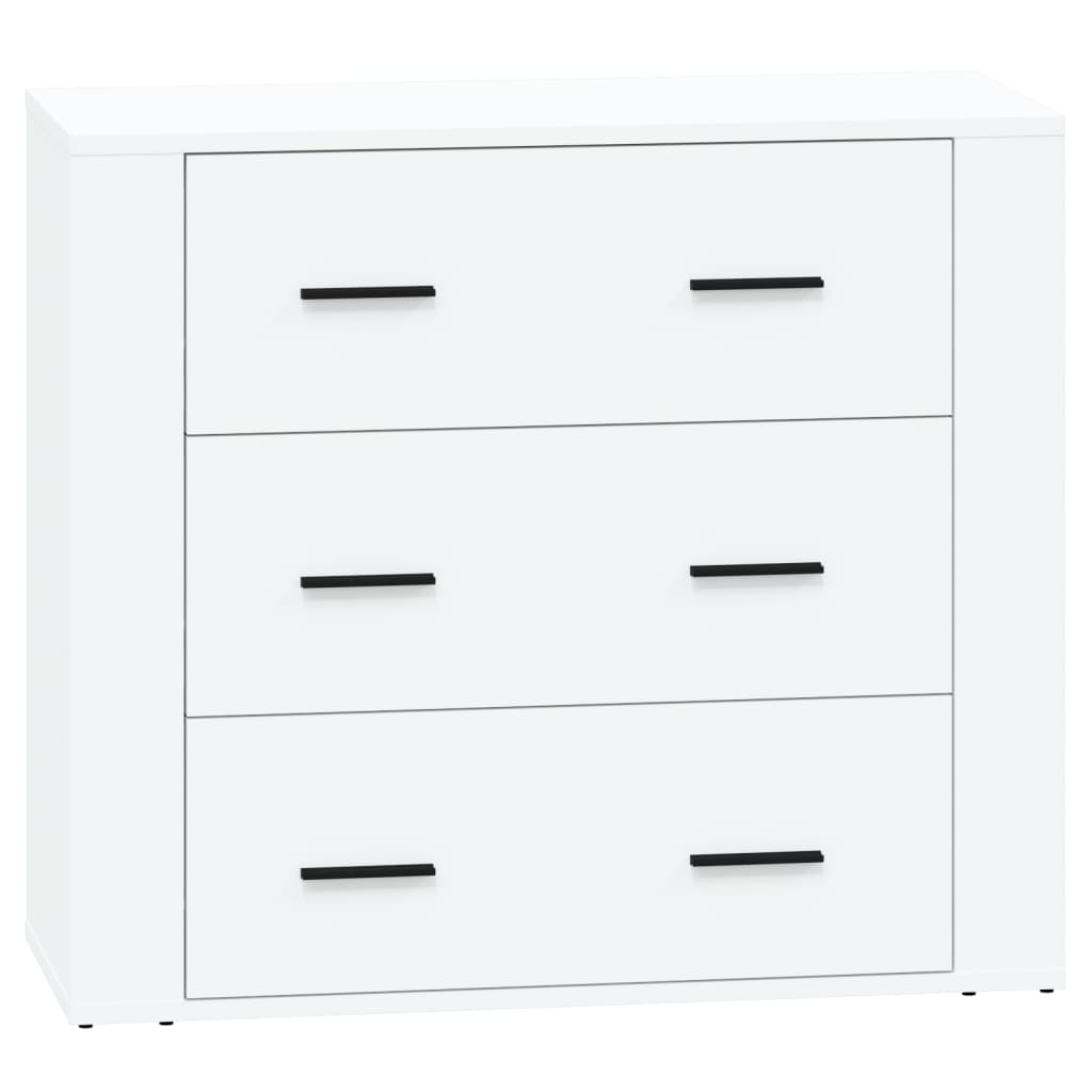 Sideboards 2 pcs Engineered Wood White
