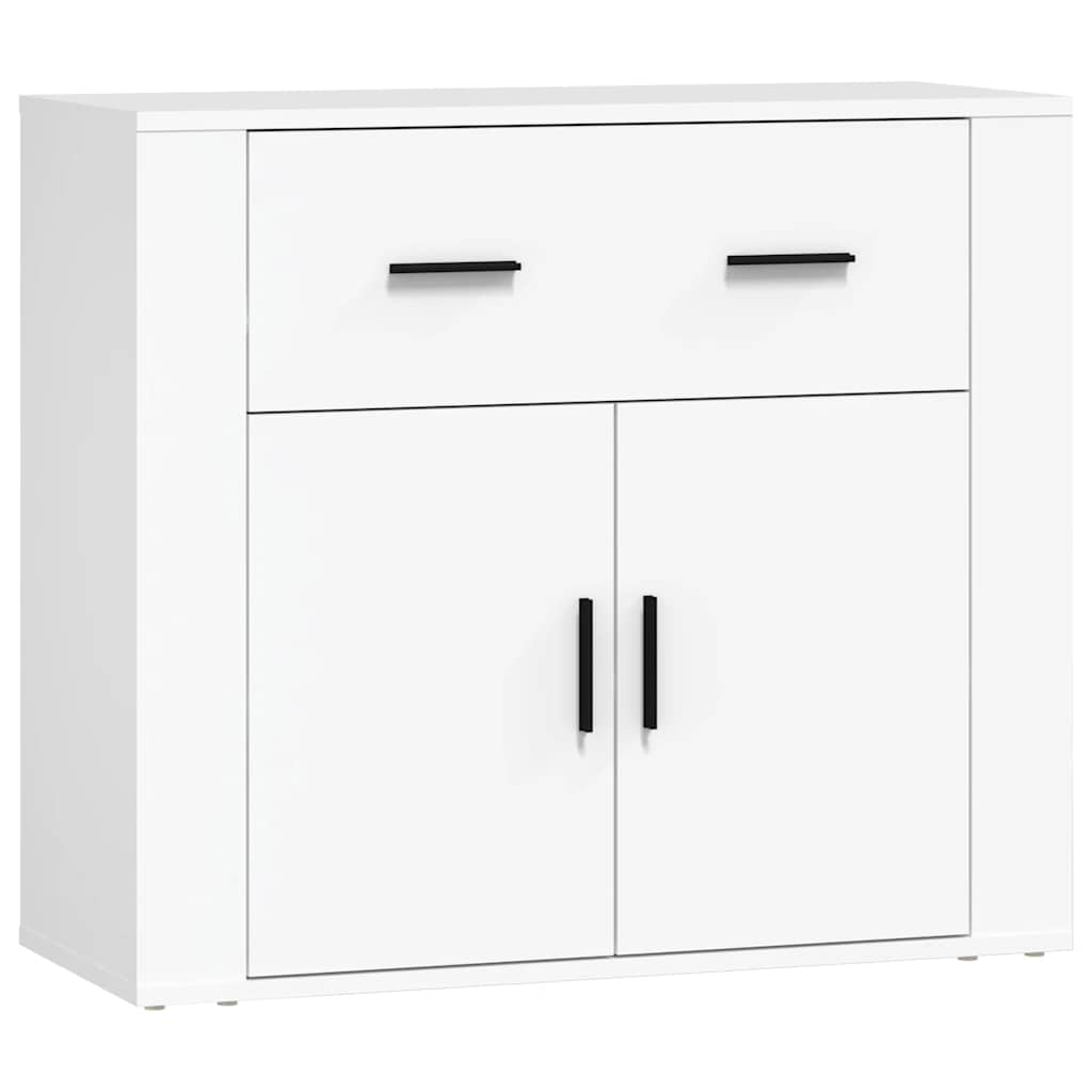 Sideboards 3 pcs Engineered Wood White