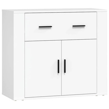 Sideboards 3 pcs Engineered Wood White