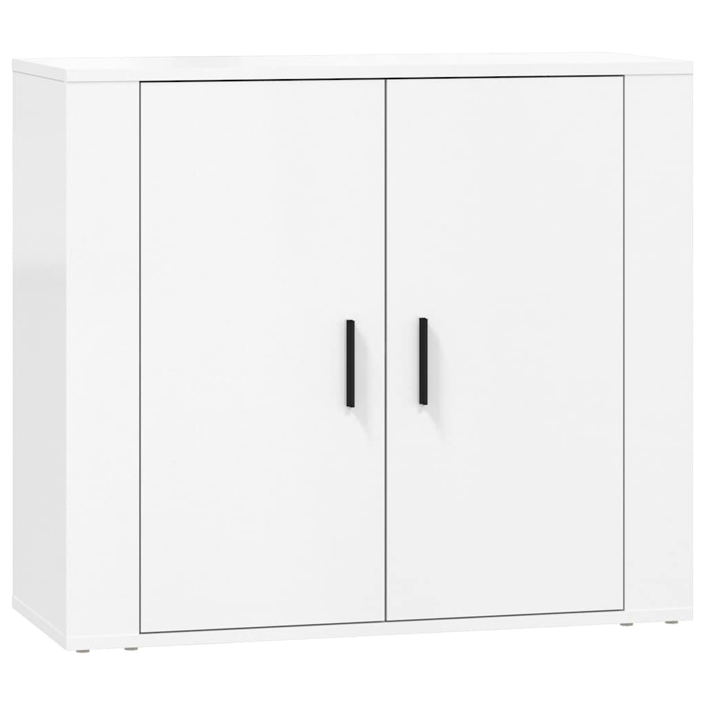 Sideboards 3 pcs Engineered Wood White