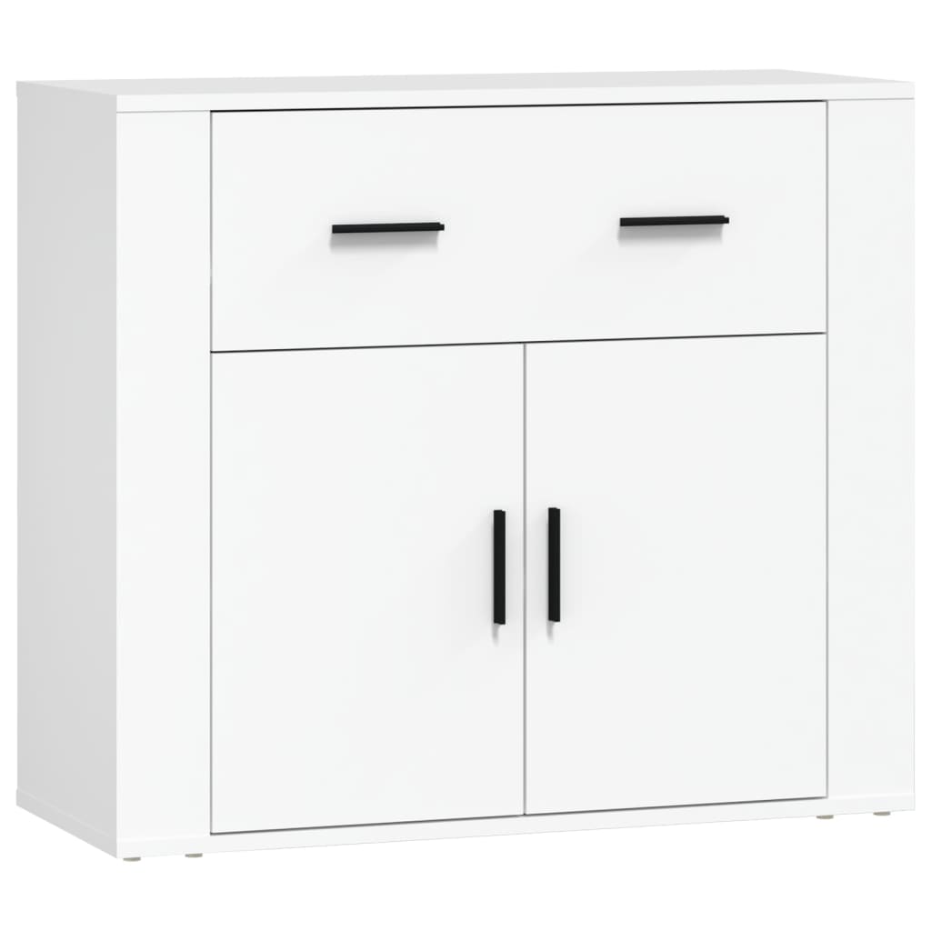 vidaXL Sideboards 3 pcs White Engineered Wood 5
