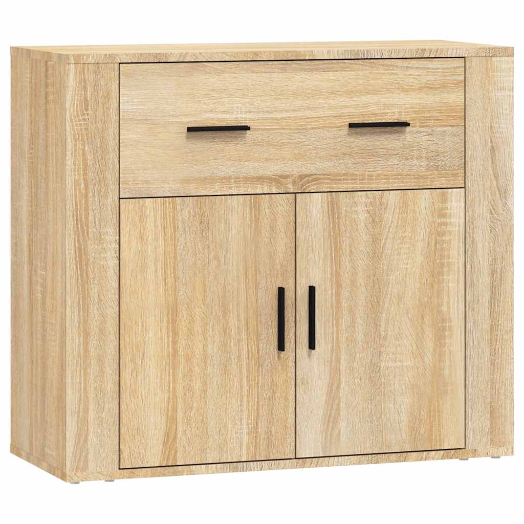 vidaXL Sideboards 3 pcs Sonoma Oak Engineered Wood 6