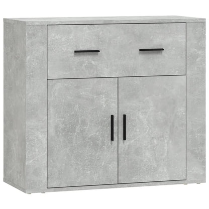 vidaXL Sideboards 3 pcs Concrete Grey Engineered Wood 6
