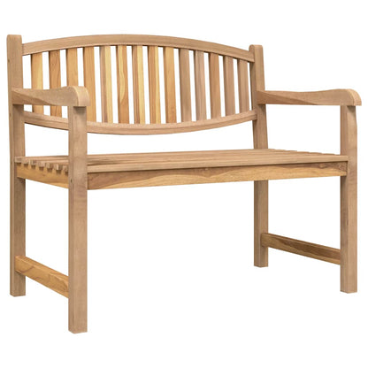 Garden Bench Solid Teak Wood 114 cm 87 cm 59 cm