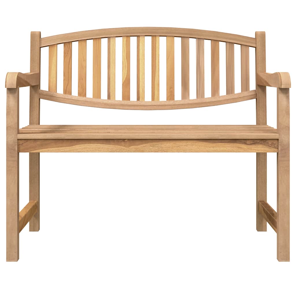 Garden Bench Solid Teak Wood 114 cm 87 cm 59 cm