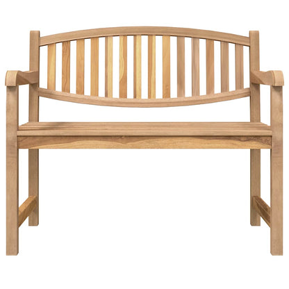 Garden Bench Solid Teak Wood 114 cm 87 cm 59 cm