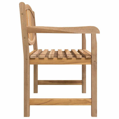Garden Bench Solid Teak Wood 114 cm 87 cm 59 cm