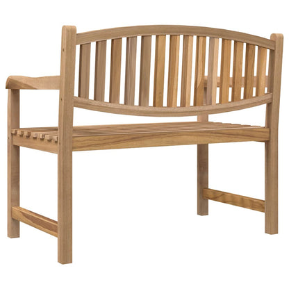 Garden Bench Solid Teak Wood 114 cm 87 cm 59 cm