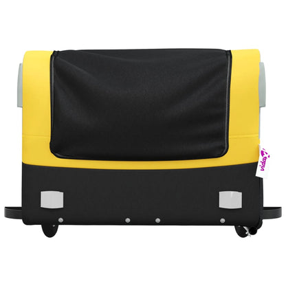 Bike Trailer Black and 45 kg Iron Width 137 cm Yellow