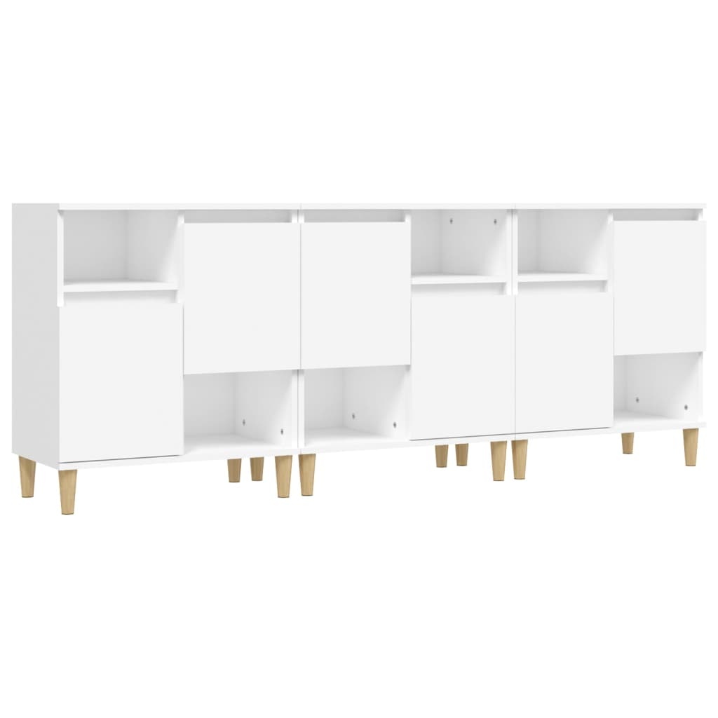 Sideboards 60x35x70 cm Engineered Wood 3 pcs White