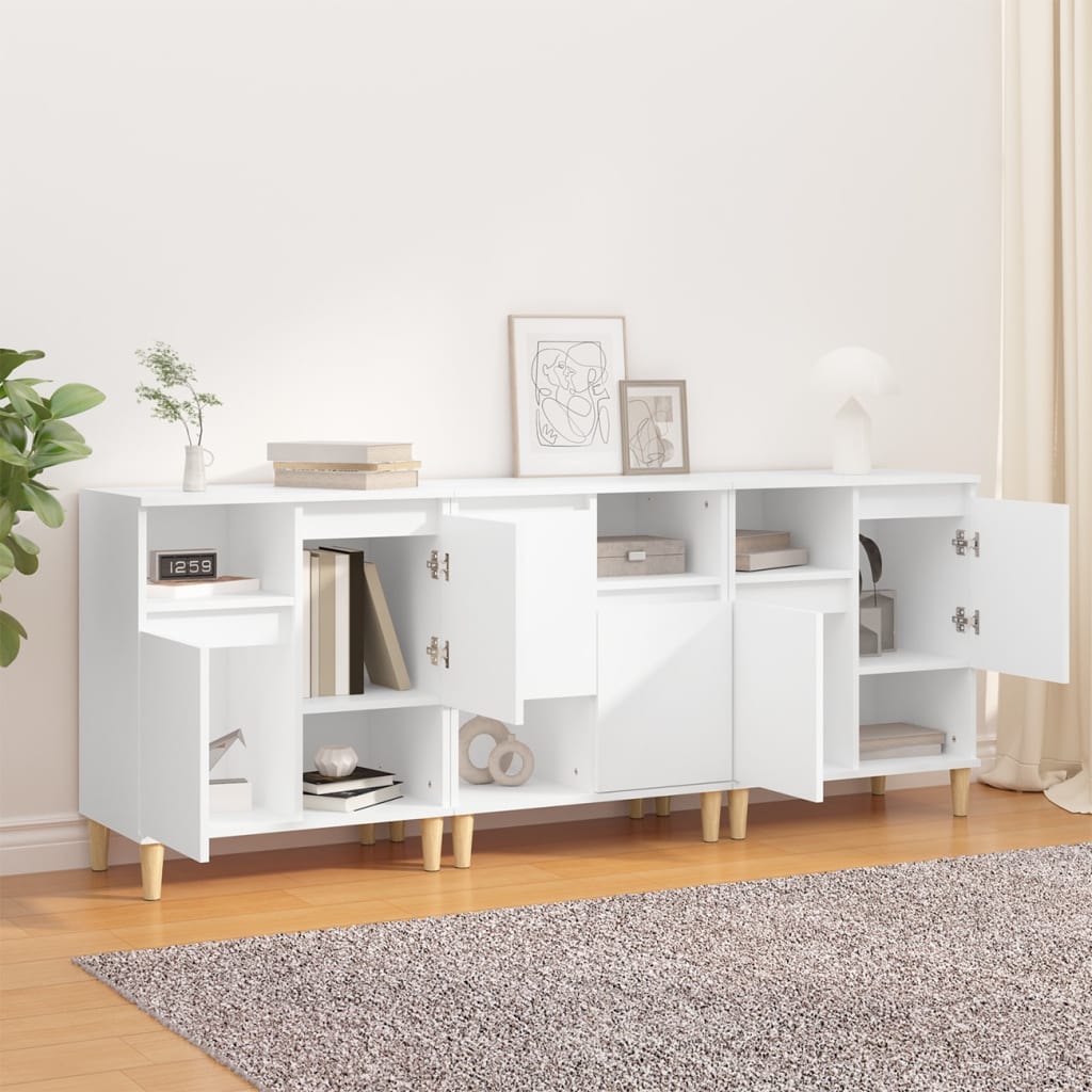 Sideboards 60x35x70 cm Engineered Wood 3 pcs White