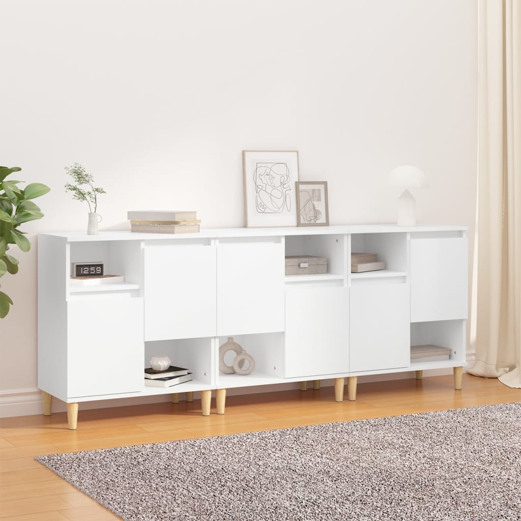 Sideboards 60x35x70 cm Engineered Wood 3 pcs White