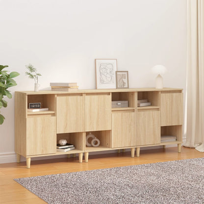 Sideboards 60x35x70 cm Engineered Wood 3 pcs Sonoma oak