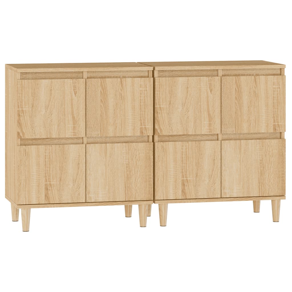 Sideboards 60x35x70 cm Engineered Wood 2 pcs Sonoma oak