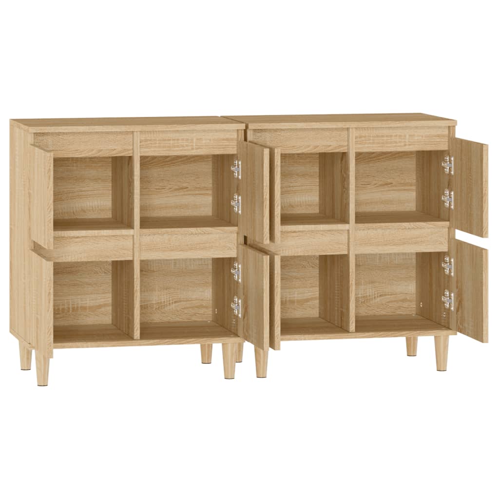 Sideboards 60x35x70 cm Engineered Wood 2 pcs Sonoma oak