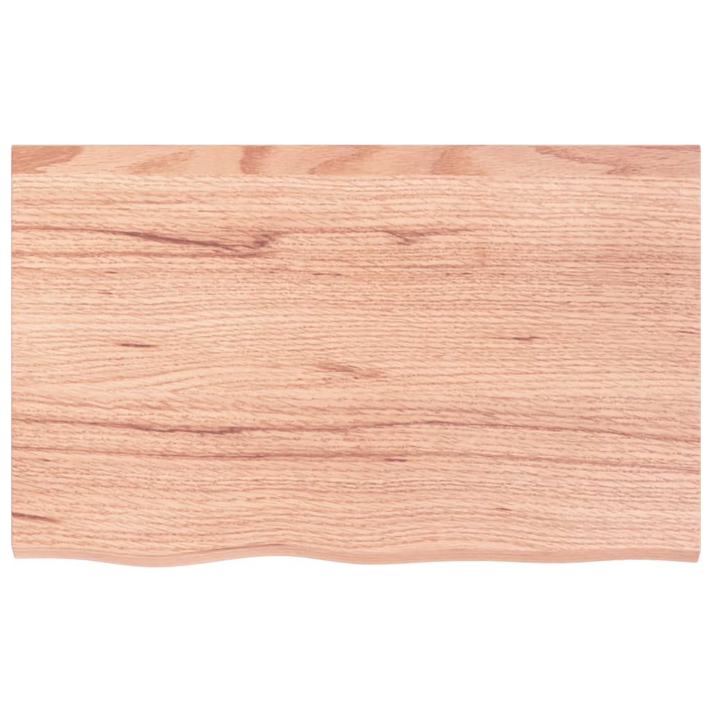 Bathroom Countertop 40x50x(2-4) Solid Wood Light Brown 80 cm