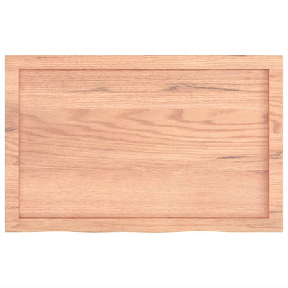 Bathroom Countertop 40x50x(2-4) Solid Wood Light Brown 80 cm