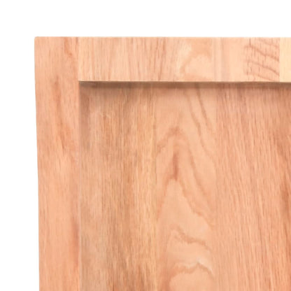 Bathroom Countertop 40x50x(2-4) Solid Wood Light Brown 80 cm